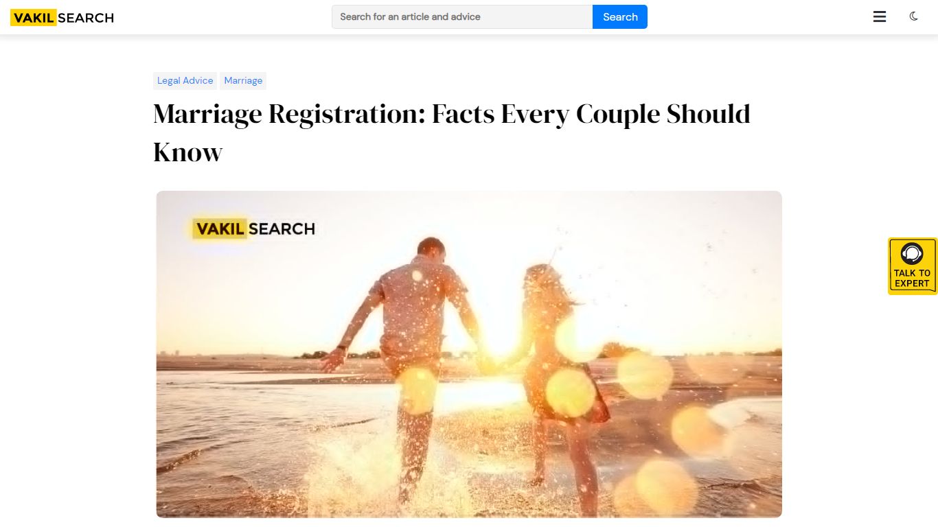 Marriage Registration: Facts Every Couple Should Know